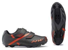 Туфли велосипедные Northwave SPIKE 2 M 42.5 (10.0US) Anthra/orange (80192029)