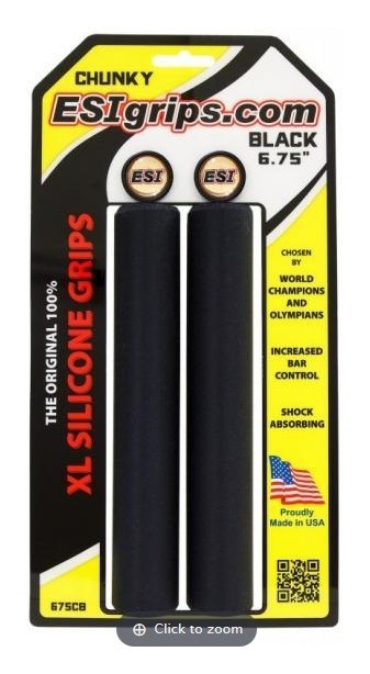 Грипсы ESI XL 6.75" Chunky Black (черные) OBOD_675CB