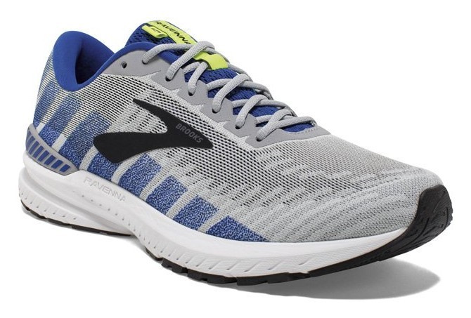 Кроссовки мужские Brooks RAVENNA 10 M 47.5 (13.0US) Alloy/blue/nightlife (1102981D082) RCH_14848