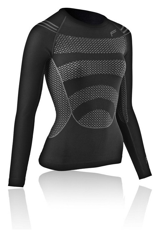 Термобелье для взрослых: женская кофта Fuse MEGALIGHT 200 LONGSHIRT WOMAN M Black RCH_12239