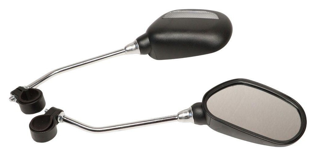 Зеркало с креплением на руль Пластик VLT PJ-122 черный AM (брендированная упаковка) MIR-016