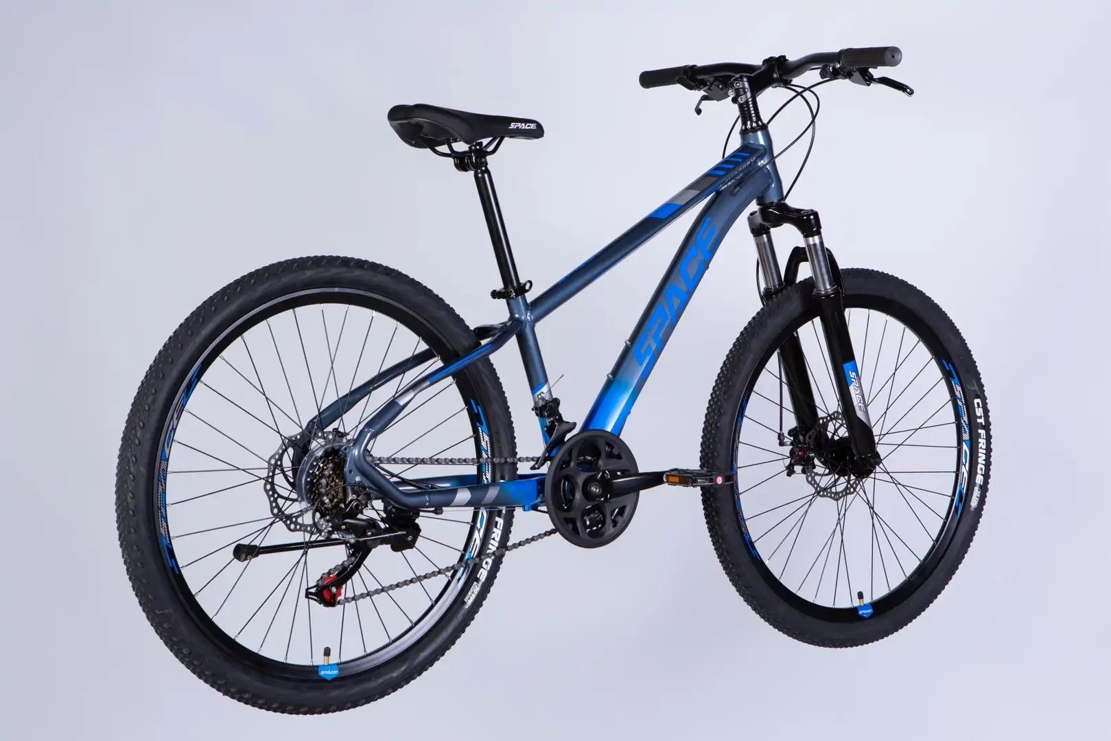 Велосипед AL 26" SPACE MERCURY DD FR рама-13" серо-синий 2026 OPS-SP-26-086