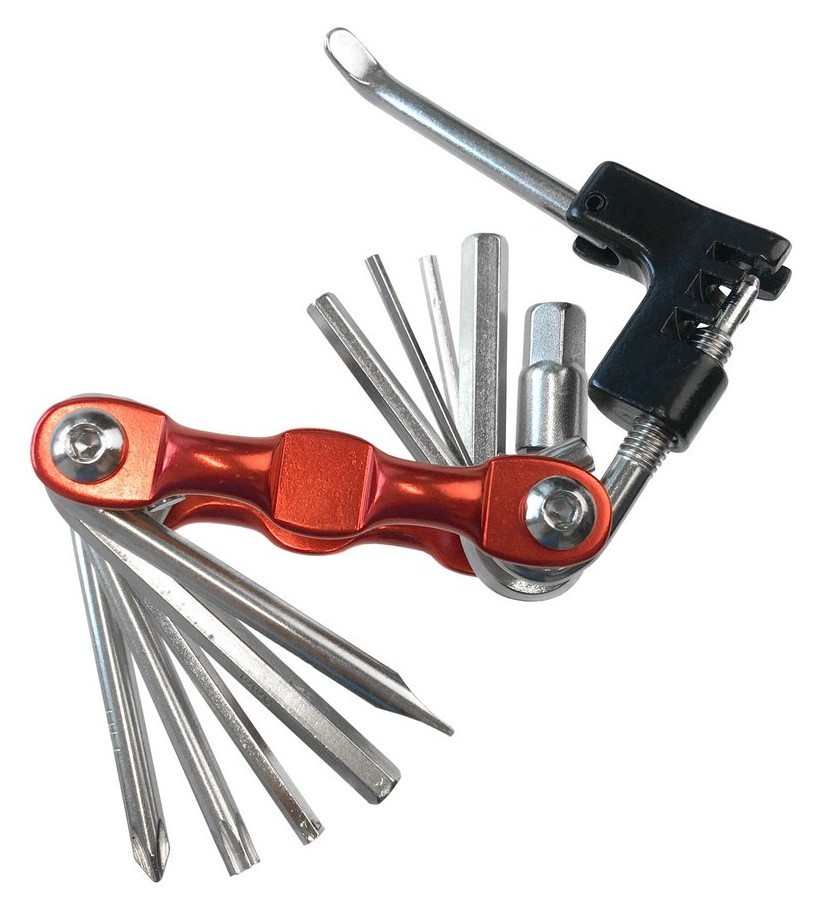 Мультитул для велосипеда Tempesta 11-IN-1 TOOL Black/red/nickel (FSD-T-010) RCH_22805