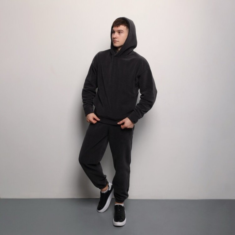 Темно-сірий костюм зимовий флісовий. Чоловічий теплий костюм Pobedov Mariot POB_00000006979