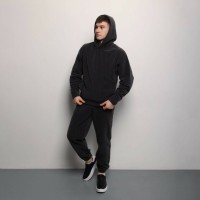 Темно-сірий костюм зимовий флісовий. Чоловічий теплий костюм Pobedov Mariot