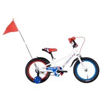 Велосипед 16" Formula RACE 2022 (белый с красным и синим)
