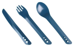 Вилка, ложка, ніж Lifeventure Ellipse Cutlery navy blue