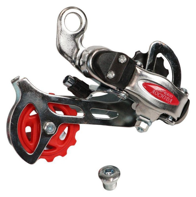 Переключатель задн. 7 max-34T под болт Aochida RD-21-N серебристый длинная кавычка DERB-158