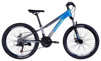 Велосипед ST 24" SPACE MARS DD FR рама-11" синьо-сірий 2026