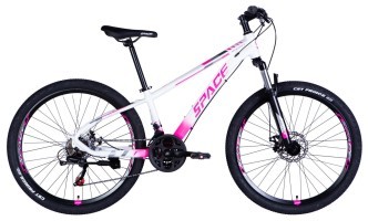 Велосипед AL 26" SPACE MERCURY DD FR рама-13" біло-рожевий 2026