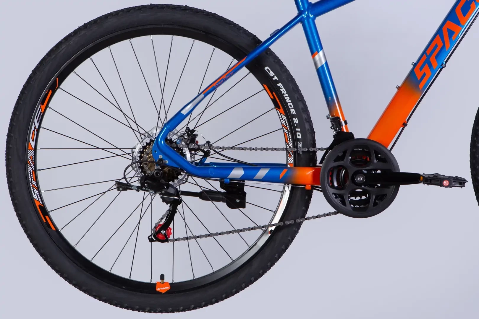 Велосипед AL 29" SPACE MERCURY DD FR рама-18" сине-оранжевый 2026 OPS-SP-29-169