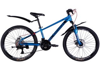 Велосипед AL 24" Discovery QUBE DD CS рама-11,5" синьо-чорний 2025