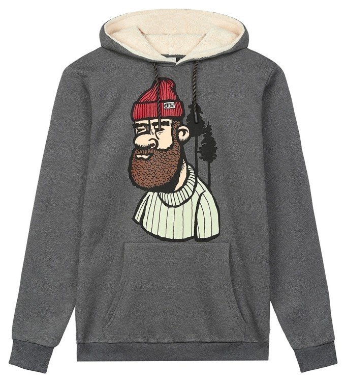 Picture Organic толстовка Mopsa Plush Hoody dark grey melange L MSW369B-S