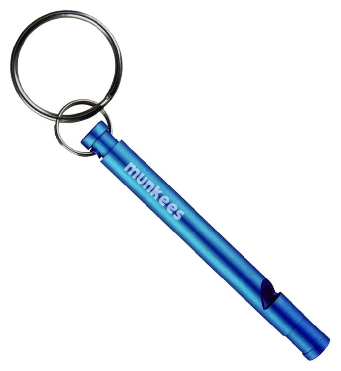 Munkees 3386 брелок-свисток Slim Whistle dark blue 3386-DB