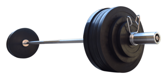 Обрезиненная штанга RN-Sport на 125 кг с олимпийским грифом RNS_RN_OB125