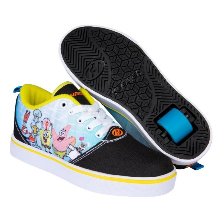 Роликовые кроссовки Heelys X SpongeBob Pro 20 Prints HES10489 Black Yellow Orange Blue 2340102