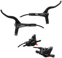 Тормоз дисковый гидравлический без роторов F900mm R1500mm SHIMANO MT410