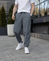 Чоловічі джогери темно-сірі плащівка спорт Pobedov Ground