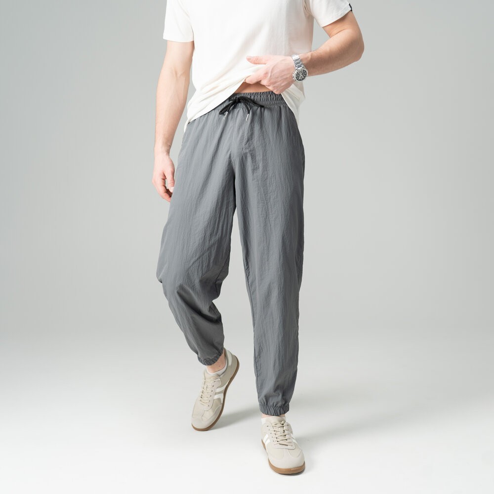 Чоловічі джогери темно-сірі плащівка спорт Pobedov Ground POB_00000008959