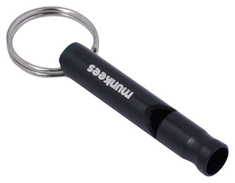 Munkees 3393 брелок-свисток Whistle Small Alu black 3393-BK