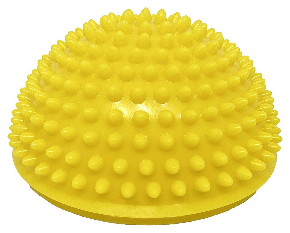 Полусфера массажная киндербол EasyFit 16 см мягкая желтая EFIT_EF-3001-Y