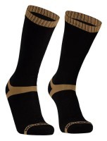 Шкарпетки водонепроникні Dexshell Hytherm Pro Socks, розмір S (36-38), чорні з коричневою смугою