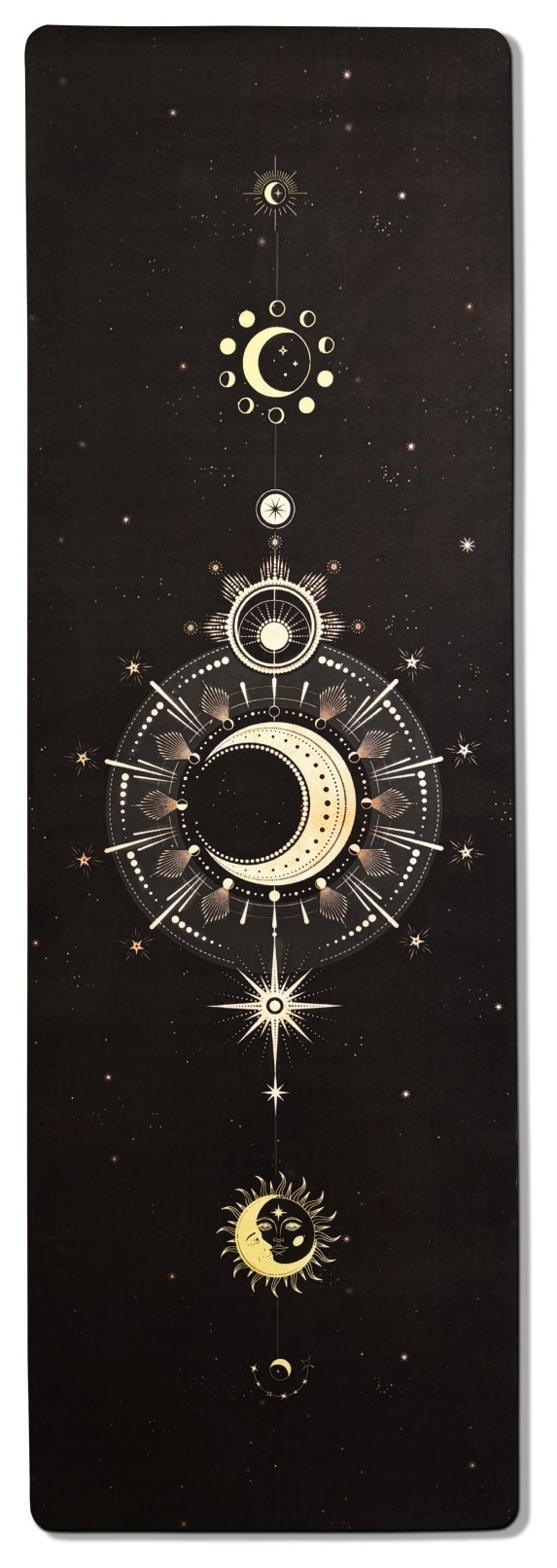 Килимок для йоги EasyFit BlackMoon (замша-каучук) чорний EFIT_EF-1926-2