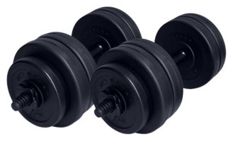 Две разборные гантели RN 13 кг с покрытием ABS + Эспандер в подарок.