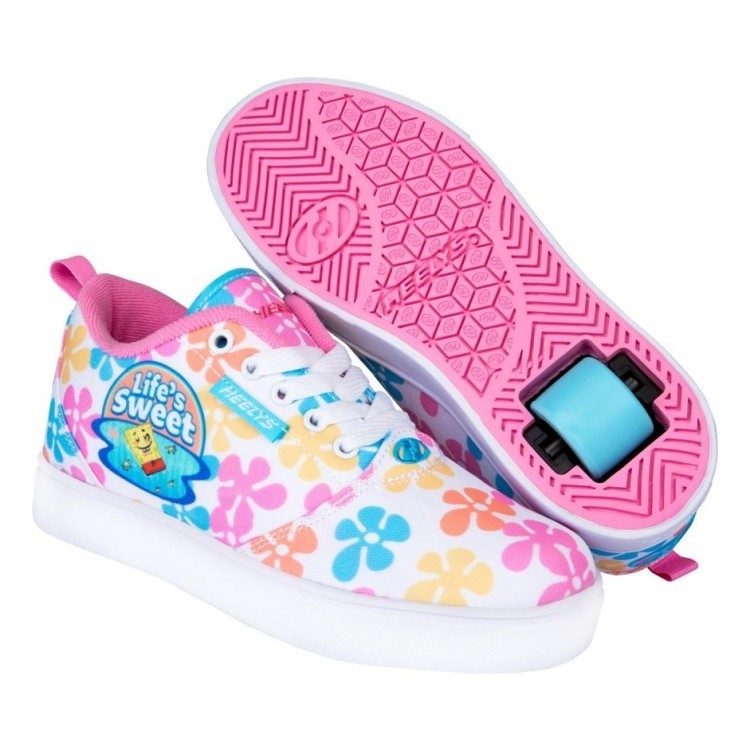 Роликовые кроссовки Heelys X SpongeBob Pro 20 HES10490 White Pink Blue 5530994