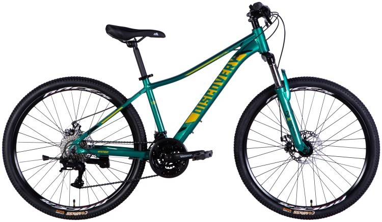 Велосипед AL 26" Discovery MYSTIQUE DD CS рама-15" зеленый 2025 OPS-DIS-26-626