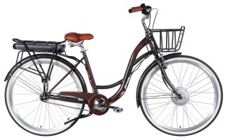 Велосипед з електроприводом 28" ST Dorozhnik eAQUAMARINE BH рама-19" 36B 13А*г 500Вт сірий YS 7810 з кошиком 2026