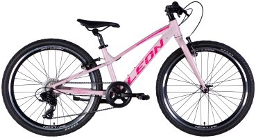 Велосипед AL 24" Leon JUNIOR Vbr CS рама-12" рожевий з малиновим 2025