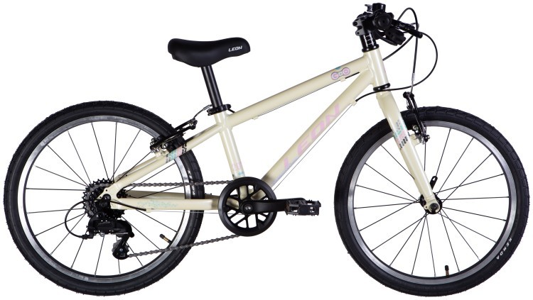 Велосипед AL 20" Leon GO 7 speed Vbr CS рама-10" бежевий з рожевим 2025 OPS-LN-20-022