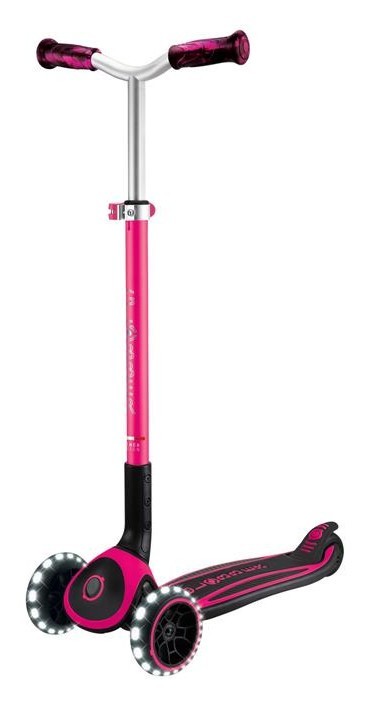 Самокат GLOBBER серии ACE фуксия, колеса с подсветкой, до 100кг, 3+, 3 колеса DWT_667-110