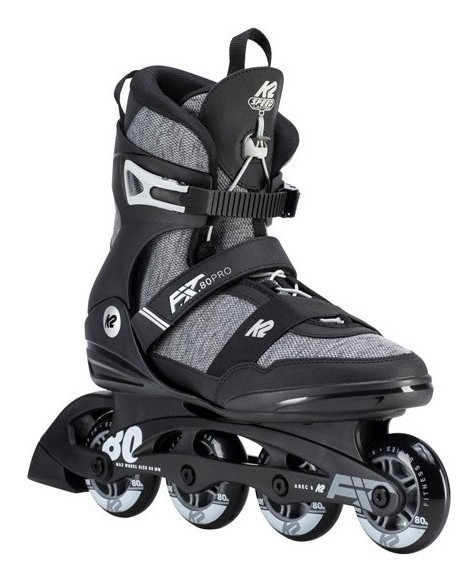 Роликовые коньки для взрослых K2 F.I.T. 80 PRO M 44 (10.5US) 285мм Black/grey (30D0771.1.1) RCH_19717