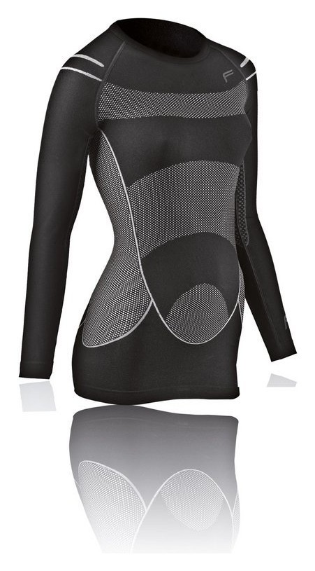 Термобелье для взрослых: женская кофта Fuse MEGALIGHT 140 LONGSHIRT WOMAN S Black RCH_12232