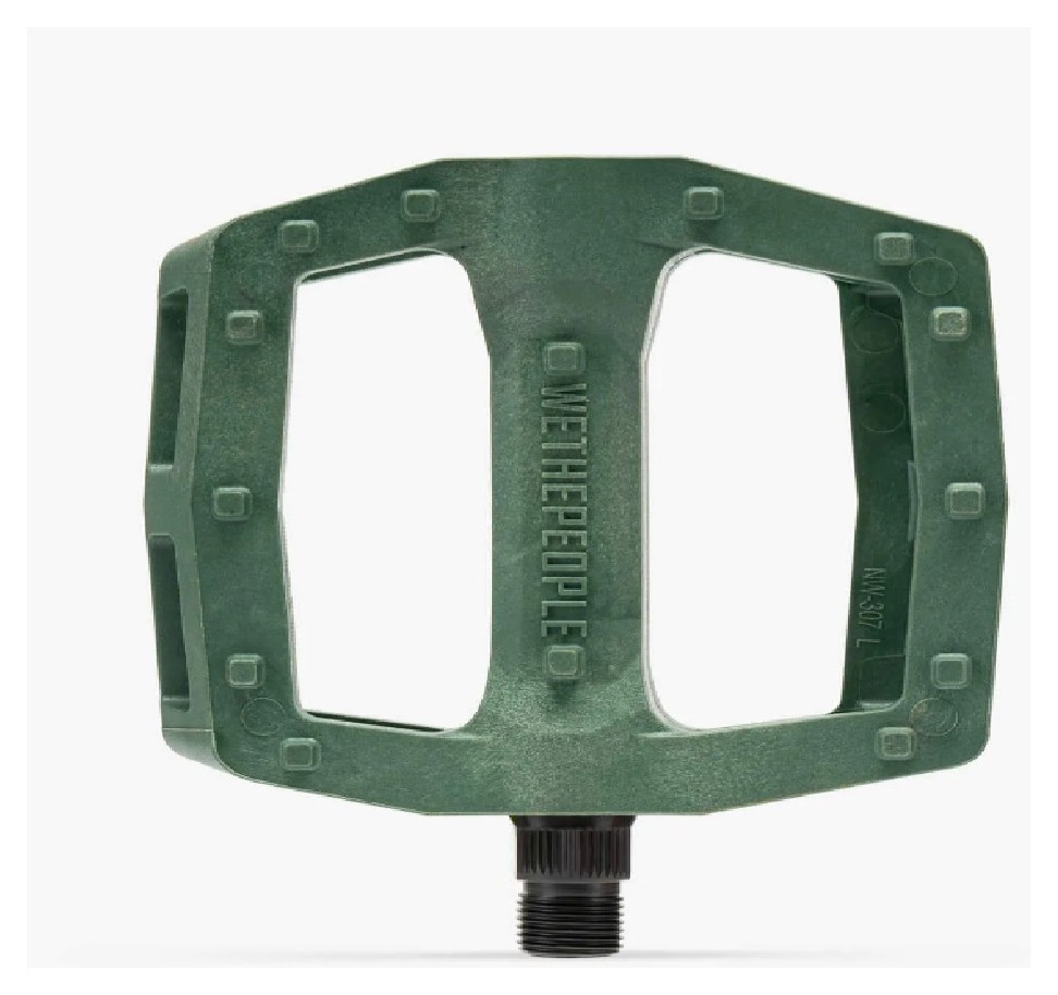 Педали WeThePeople LOGIC nylon/fibreglas 9/16" темно-зеленые VELD_4055822526029