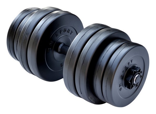 Гантель StrongMan на 31 кг от RN-Sport + расширитель грифа. RNS_strman_30