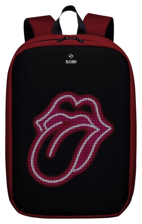 Рюкзак Sobi Pixel Max SB9703 Red з Pink екраном SB9703_PK