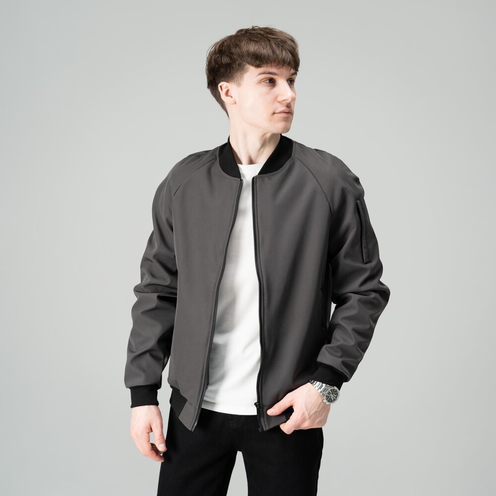 Бомбер Pobedov Thunder Темно-сірий M OWbb3 167Mdge POB_00000009214