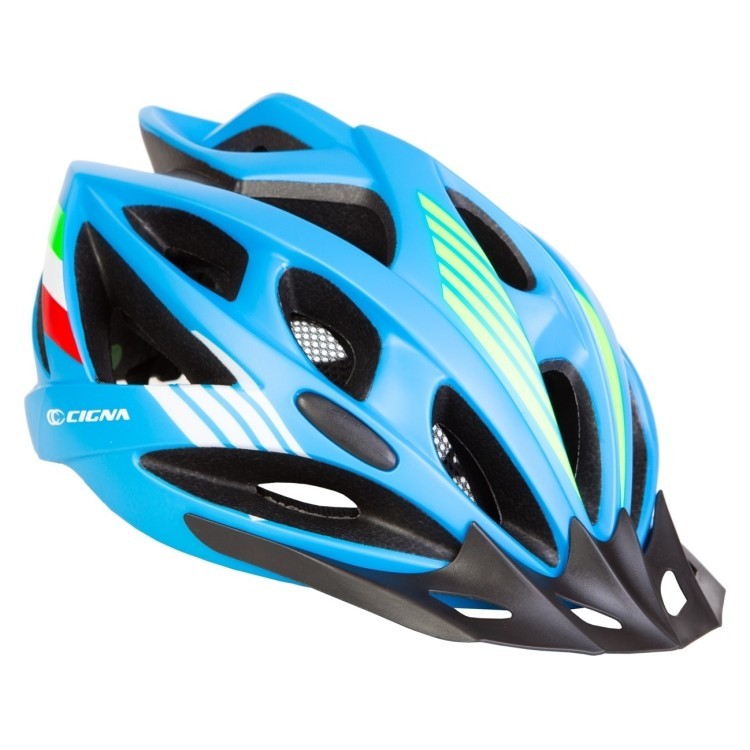 Шолом велосипедний із козирком СIGNA WT-036 (синій) HEAD-035