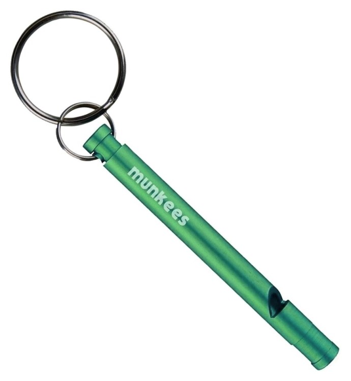 Munkees 3386 брелок-свисток Slim Whistle grass green 3386-GG
