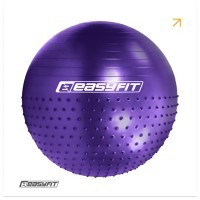 Фітбол 65 см EasyFit Hybrid фіолетовий (фітбол напівмасажний)
