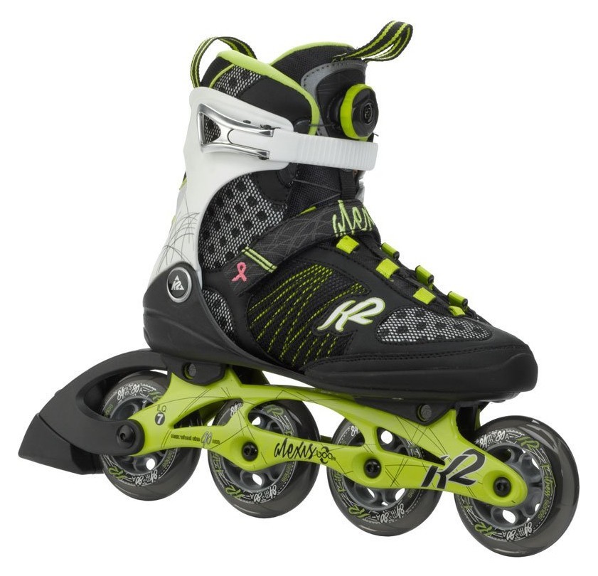 Роликові коньки для дорослих K2 ALEXIS BOA W 39.5 (8.5US) 255мм Black/green/white (3050100) RCH_22512