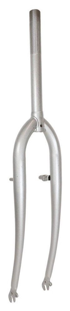 Вилка 28" жорстка Сталь 1" v-br різьб. під ексцентрик шток-220мм срiблястий FRK-28-469