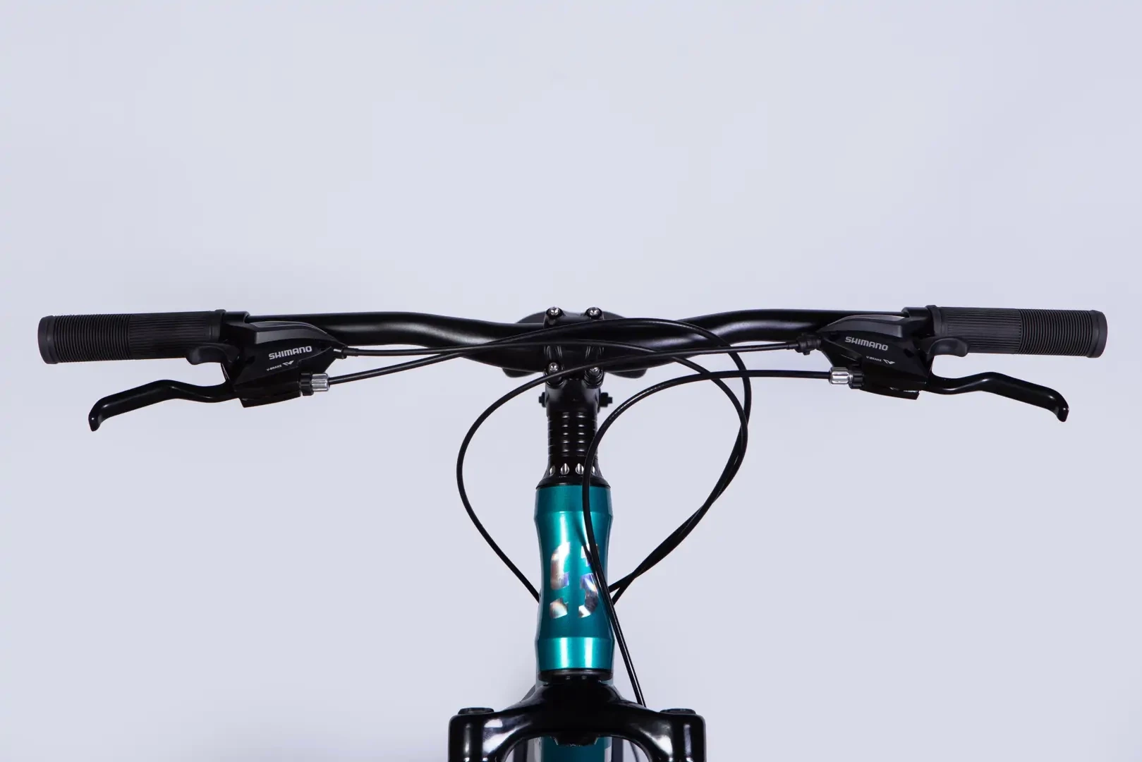 Велосипед AL 27.5" SPACE PHAETON DD FR рама-17" сине-бирюзовый 2026 OPS-SP-27.5-083