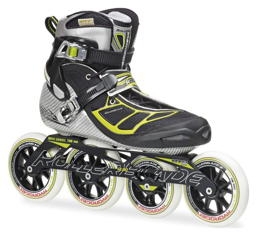 Роликові коньки для дорослих Rollerblade TEMPEST 110 M 41 (8.5US) 265мм Silver/green (07301600 7C1) RCH_10891