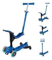 Самокат GLOBBER серии GO UP SPORTY 360 синий, до 20/50кг 1+, колеса с подсветкой