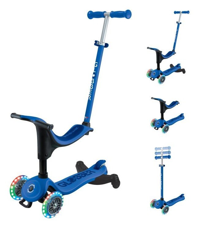 Самокат GLOBBER серии GO UP SPORTY 360 синий, до 20/50кг 1+, колеса с подсветкой DWT_456-600