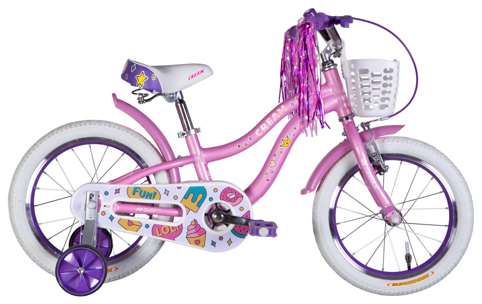 Велосипед AL 16" Formula Kid CREAM BH рама-8,5" сиреневый 2026 OPS-FRK-16-251